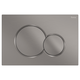 Fienza Sigma Gun Metal Round Button Flush Plate Suits Geberit Sigma Cistern