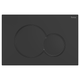 Fienza Sigma Matte Black Round Button Flush Plate Suits Geberit Sigma Cistern