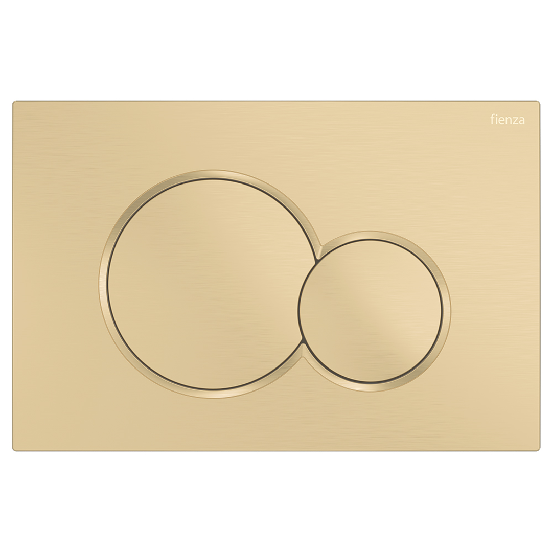 Fienza Sigma Round Button Flush Plate To Suit Geberit Cistern Urban Brass Sig41-Ub