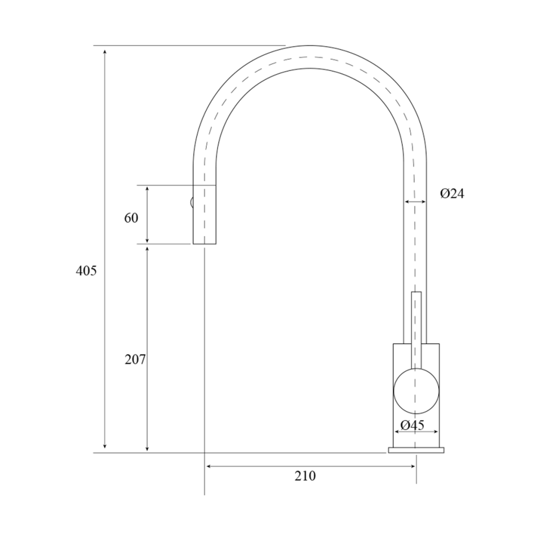 Bella Vista Valerie Sink Mixer Gun Metal