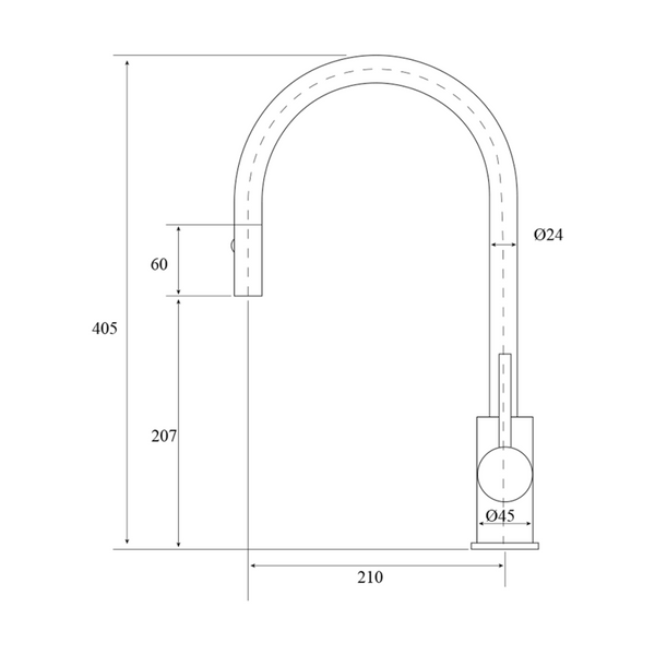 Bella Vista Valerie Sink Mixer Gun Metal