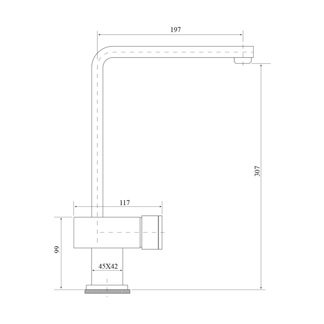 Bella Vista Mia Sink Mixer Black