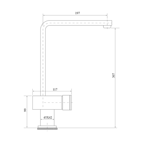 Bella Vista Mia Sink Mixer Black
