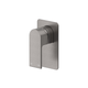 Bella Vista Beki Shower Mixer Square Plate Trim Kit Only Gunmetal