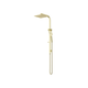 Bella Vista Dual Shower Rail Square Brushed Gold