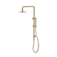 LINSOL Sofia Shower Combo With Slim Handpiece And 200Mm Round Head Brushed Brass