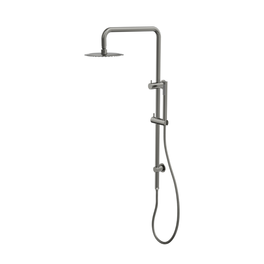 Linsol Sofia Shower Combo With Slim Handpiece And 200Mm Round Head Gunmetal