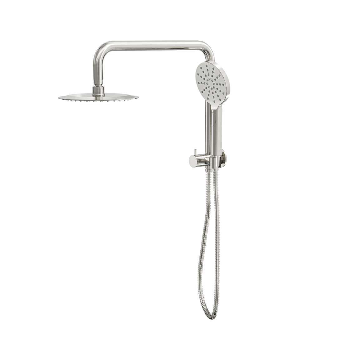 Linsol Sofia Short Shower Combo With Multifunction Hand Piece & 200Mm Round Head Brushed Nickel