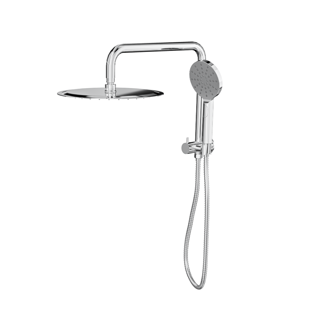 Linsol Sofia Short Shower Combo With Multifunction Hand Piece & 300Mm Round Head Chrome