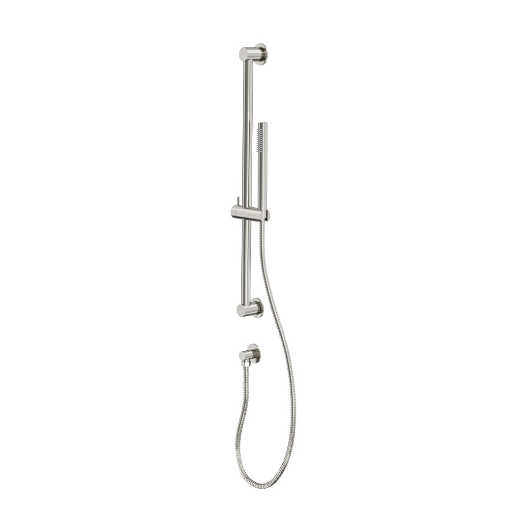Linsol Sofia Sliding Shower Rail With Slim Handpiece Brushed Nickel