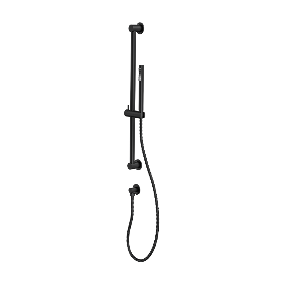 Linsol Sofia Sliding Shower Rail With Slim Handpiece Matte Black