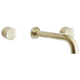 Bella Vista Capri Simply Round Spindles And Spout Wall Brushed Gold