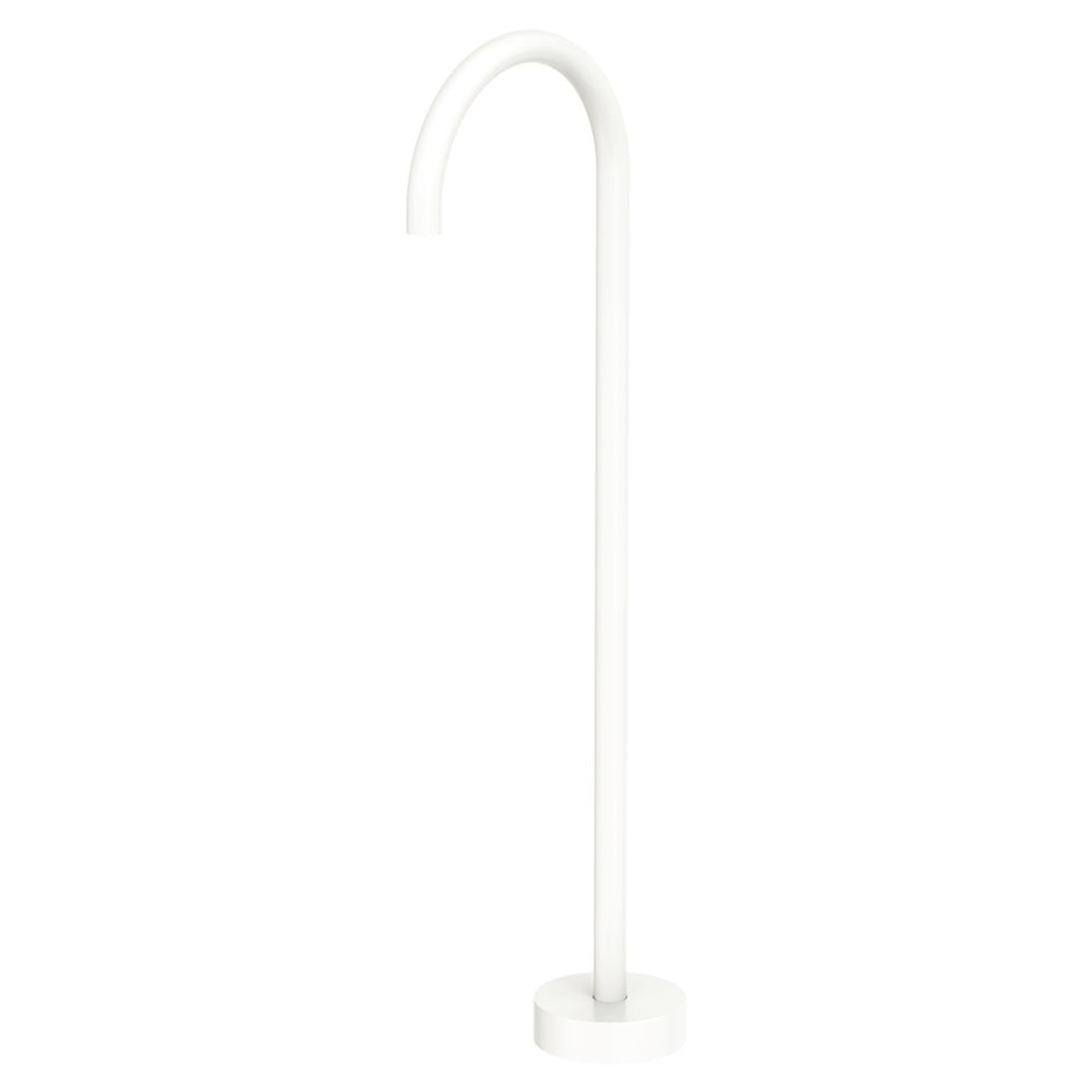 Fienza Gooseneck Floor Mounted Bath Outlet Kaya - Matte White