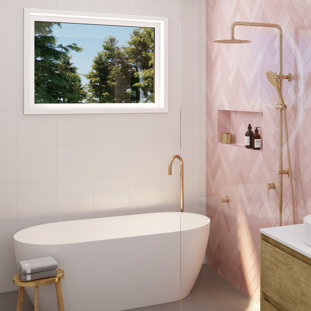 Fienza Gooseneck Floor Mounted Bath Outlet Kaya - Urban Brass