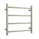 Thermogroup Thermorail Straight/Round 550X550X122Mm 41Watts 4 Bars - Brushed Nickel