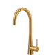 Oliveri Stainless SteelBrush Gold Goose Neck Mixer LEAD FREE