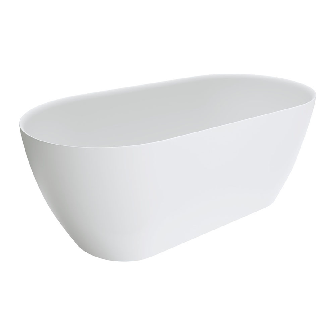 Fienza Kaya Solid Surface Stone Bath 1500X750X575Mm Slim Wall