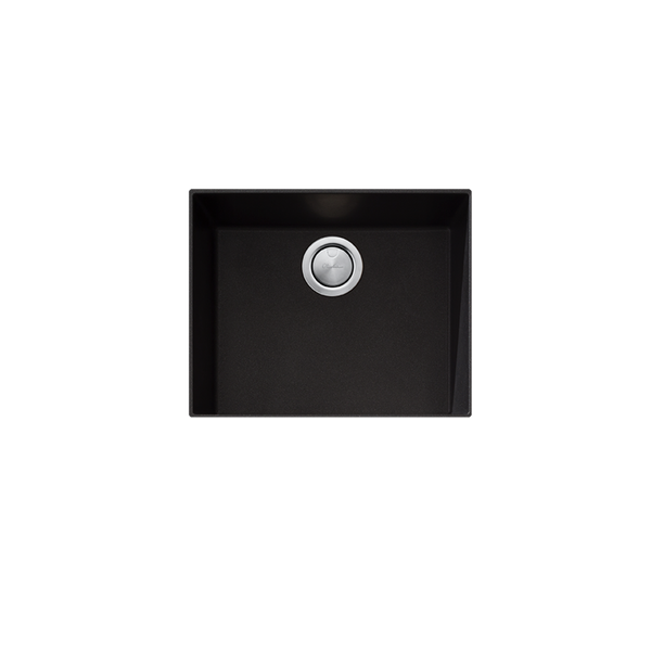 Oliveri Santorini Black Large Bowl Undermount Sink Nth