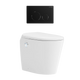 Lafeme Autolux Inwall Cistern Floor Pan Smart Toilet 592X400X492mm & Matte Black Flush Plate
