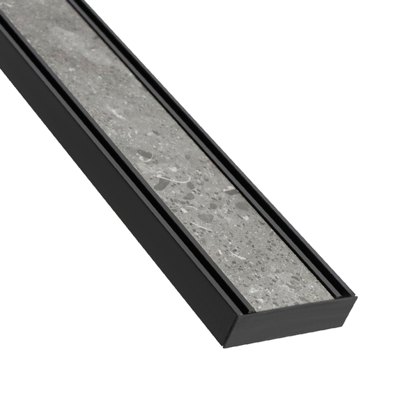 Lauxes Grates Slimline Tile Insert Shower Pack 26 Midnight 1M