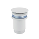 Streamline Arcisan Brass Pop Up Waste No Overflow Gloss White
