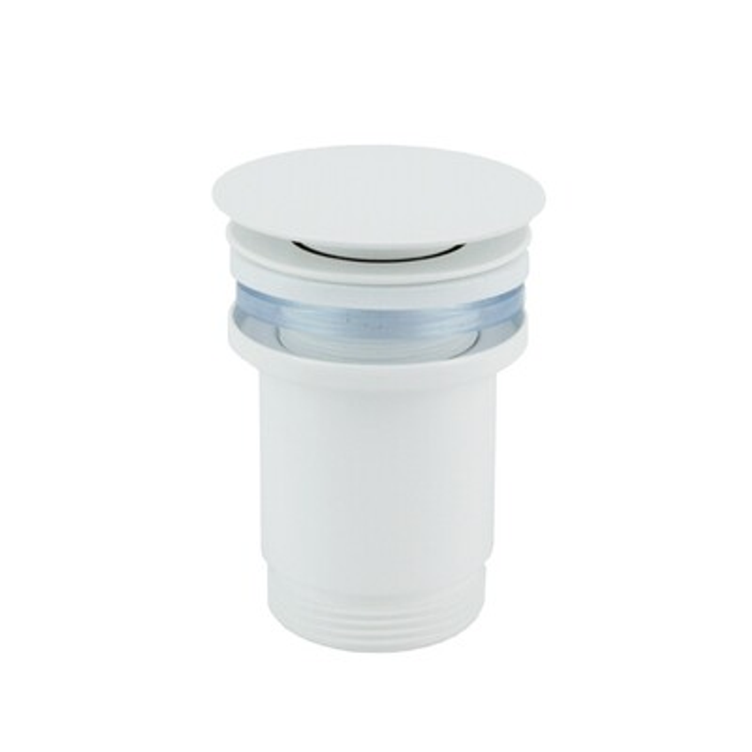 STREAMLINE ARCISAN BRASS POP UP WASTE NO OVERFLOW MATTE WHITE