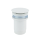 STREAMLINE ARCISAN BRASS POP UP WASTE NO OVERFLOW MATTE WHITE