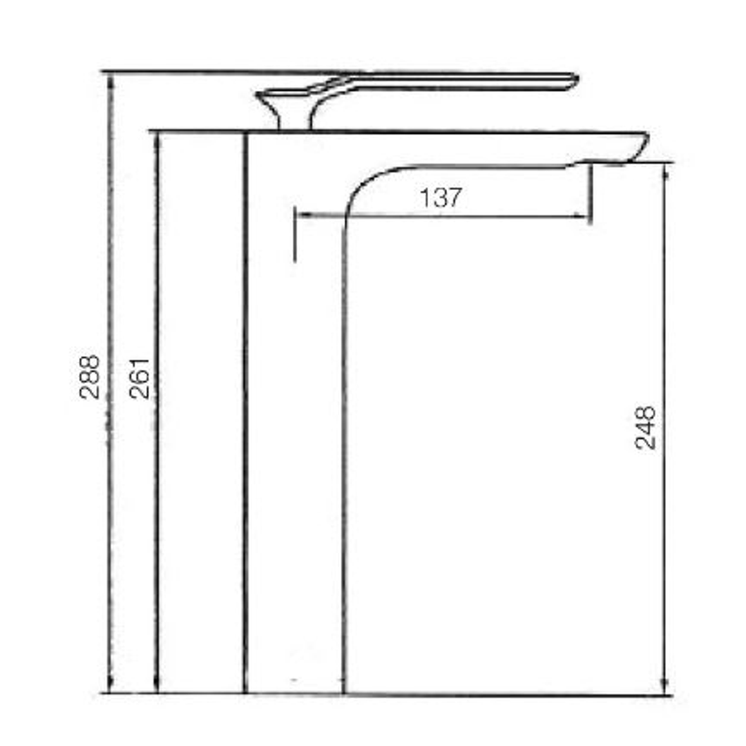 Streamline Synergii Extended Basin Mixer Matt Black