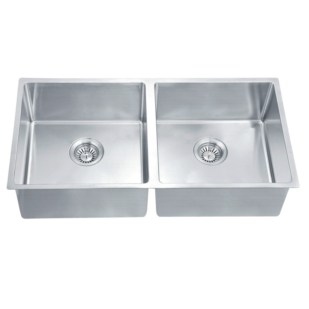 Linsol Quadra Double Bowl Stainless Steel Sink