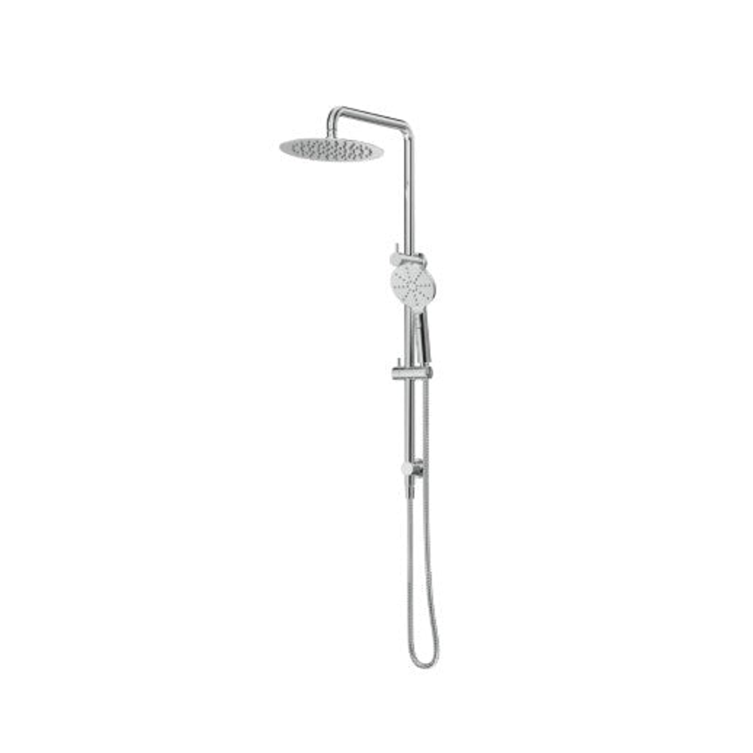 Bella Vista Dual Shower Rail Round Chrome