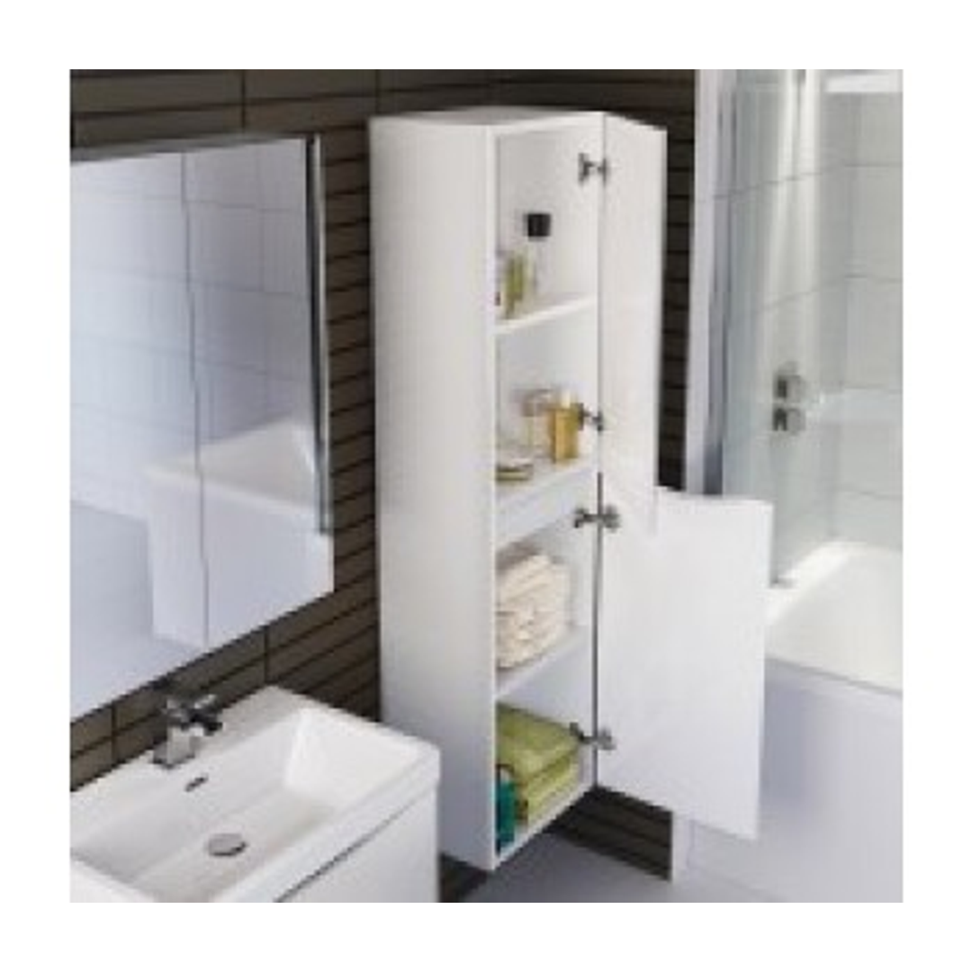 Belbagno Ancona Side Cabinet GLOSS WHITE 400 X 300 X 1500