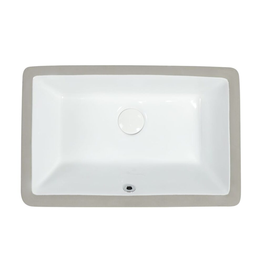 Zumi Sotto U/Mount Basin 530X340X170Mm Gloss White With 40Mm Pop Up Waste & Adaptor