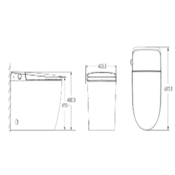 St George Brighton Intelligent Toilet Suite White