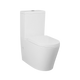 Streamline Axus Rimless Dual Inlet Toilet Suite Wrap Seat_White Button Set