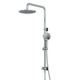 Streamline Axus Shower Column Dual In Div 250Mm Head Air-Fusion H/Shower Brushed Gun Metal PVD