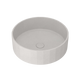 Streamline Kasta-Lux Fic Above Counter 40Cm Faceted Round Basin W.Pup Waste_White Stone
