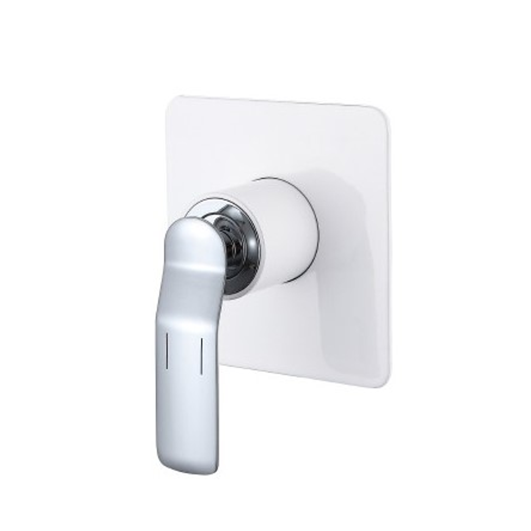 Streamline Synergii Shower Or Bath Mixer White With - Chrome Trim