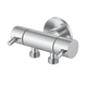 Linkware Dual Control Mini Cistern Cock Brushed Stainless Steel T115Dss-Lf