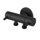 Linkware Dual Control Mini Cistern Cock Matt Black T115Dbk-Lf