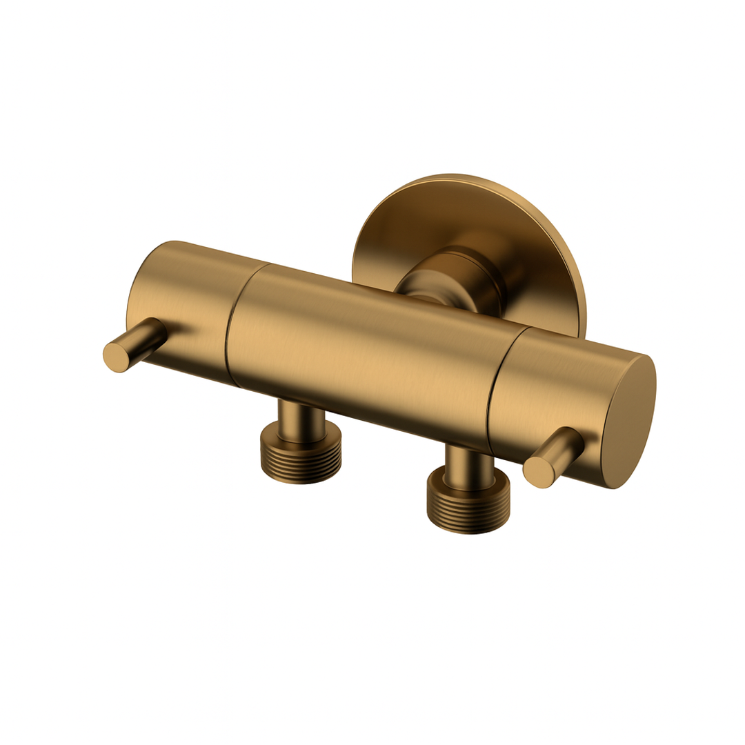 Linkware Dual Control Mini Cistern Cock Pvd Copper T115Dcop-Lf