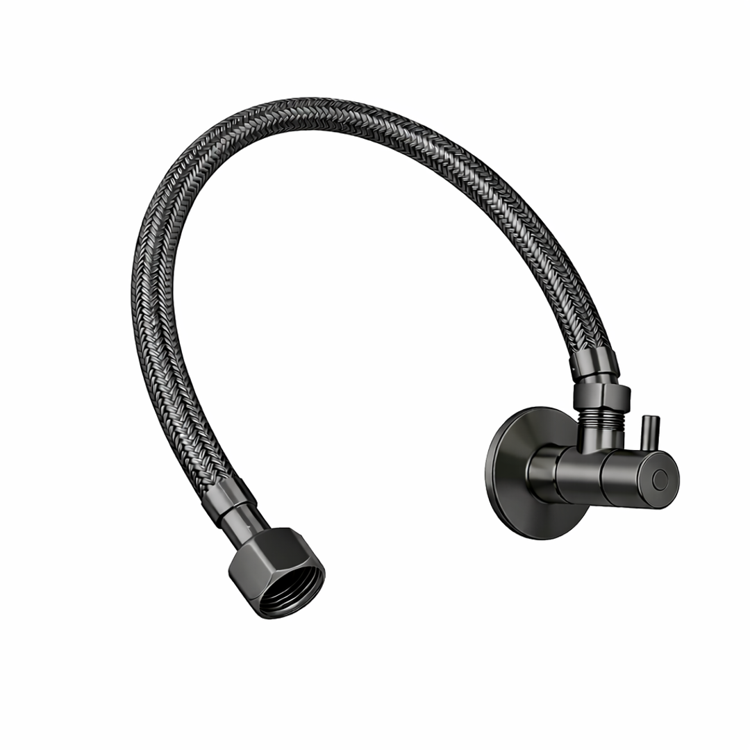 Linkware Danelle 1/4 Turn Mini Cistern Kit Gun Metal T115Kgmlf