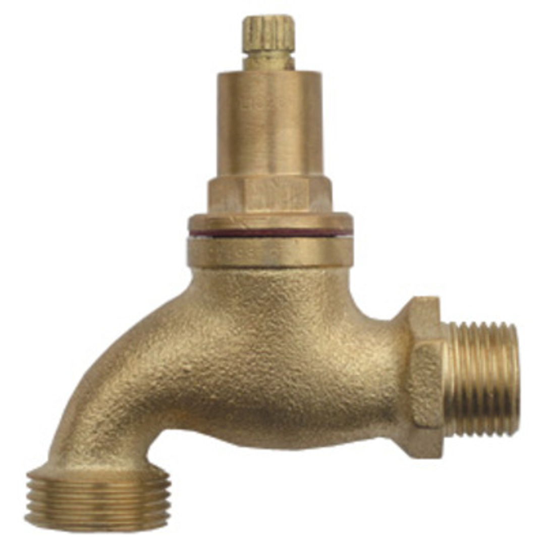 Male Hose Bib Vandal Proof 12Mm Chrome (Flat)
