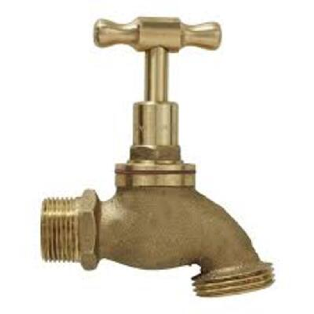 Male Hose Bib 20Mm X 15Mm (5/8) Brass