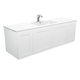 Fienza Dolce Ceramic Wall Hung Mila Shaker Universal Cab No Handles Single Bowl 3 Tap Hole - 1500mm