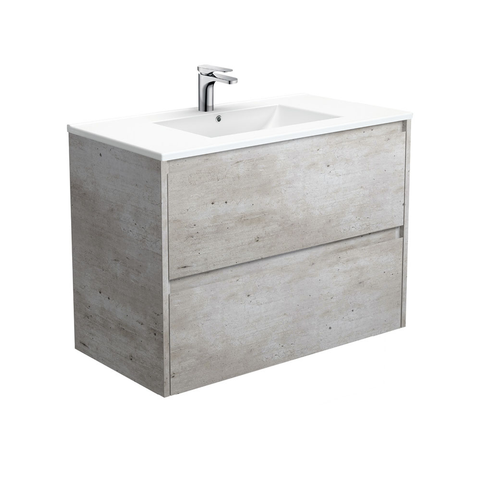 Fienza Dolce Amarto 900 Industrial Wall Hung Vanity China Top