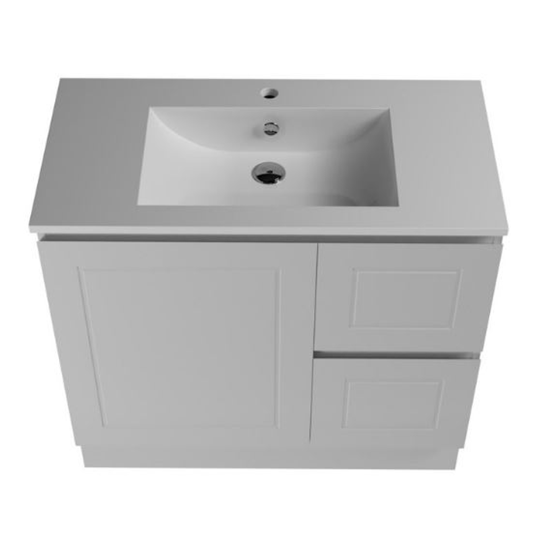 Timberline Nevada Classic Vanity 900 Alpha Offset Ceramic Top Floorstanding