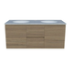 Timberline Nevada Vanity 1200 Silksurface Top Dbl Wg Um Ceramic Basin Wall Hung