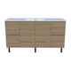 Timberline Nevada Vanity 1500 Single Bowl Haven Dolomite Top On Legs