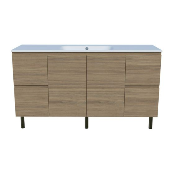 Timberline Nevada Vanity 1500 Single Bowl Haven Dolomite Top On Legs
