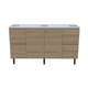 Timberline Nevada Vanity 1500 Double Bowl Regal Acrylic Top On Legs